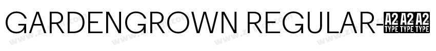 GARDENGROWN REGULAR字体转换
